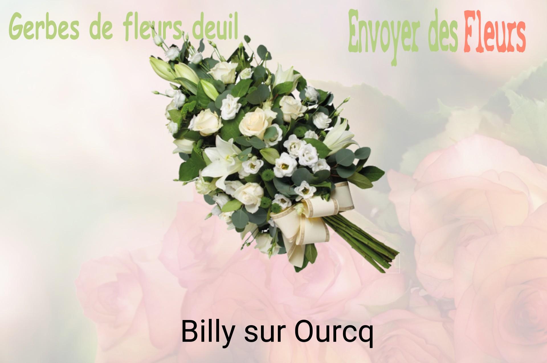Gerbe de fleurs de deuil livrée à Billy-sur-Ourcq